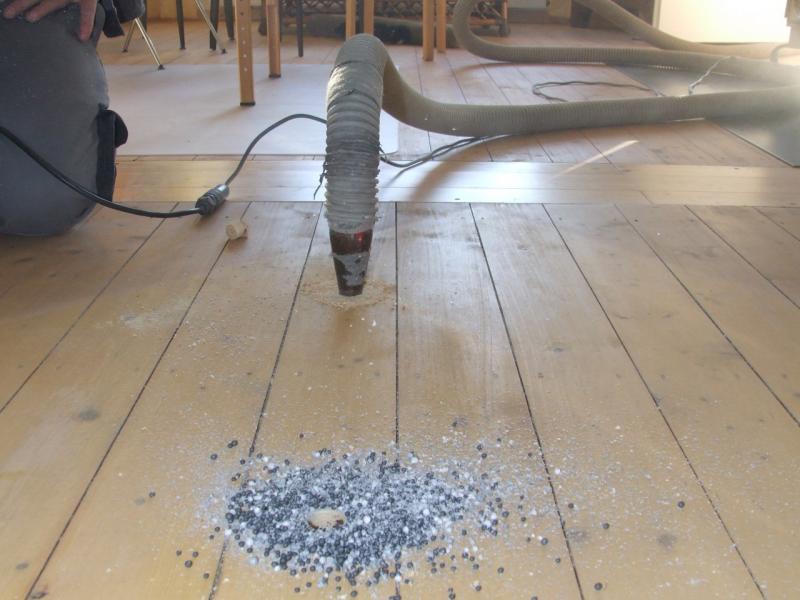 Polystyrol unter Diele 3